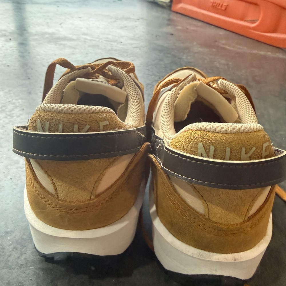 Nike Women's Beige and Mustard Sneakers - Picture 2 of 3